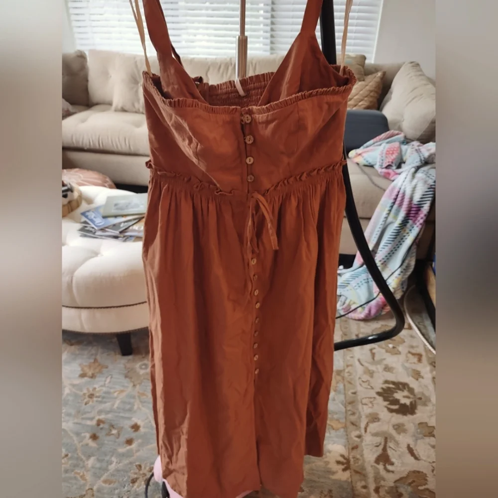 NWT Free People Cotton Midi Dress - Small Petite - Picture 7 of 15